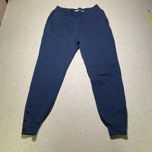 Soft Surroundings Joggers Lounge Comfort Casual Athleisure Blue Medium B2